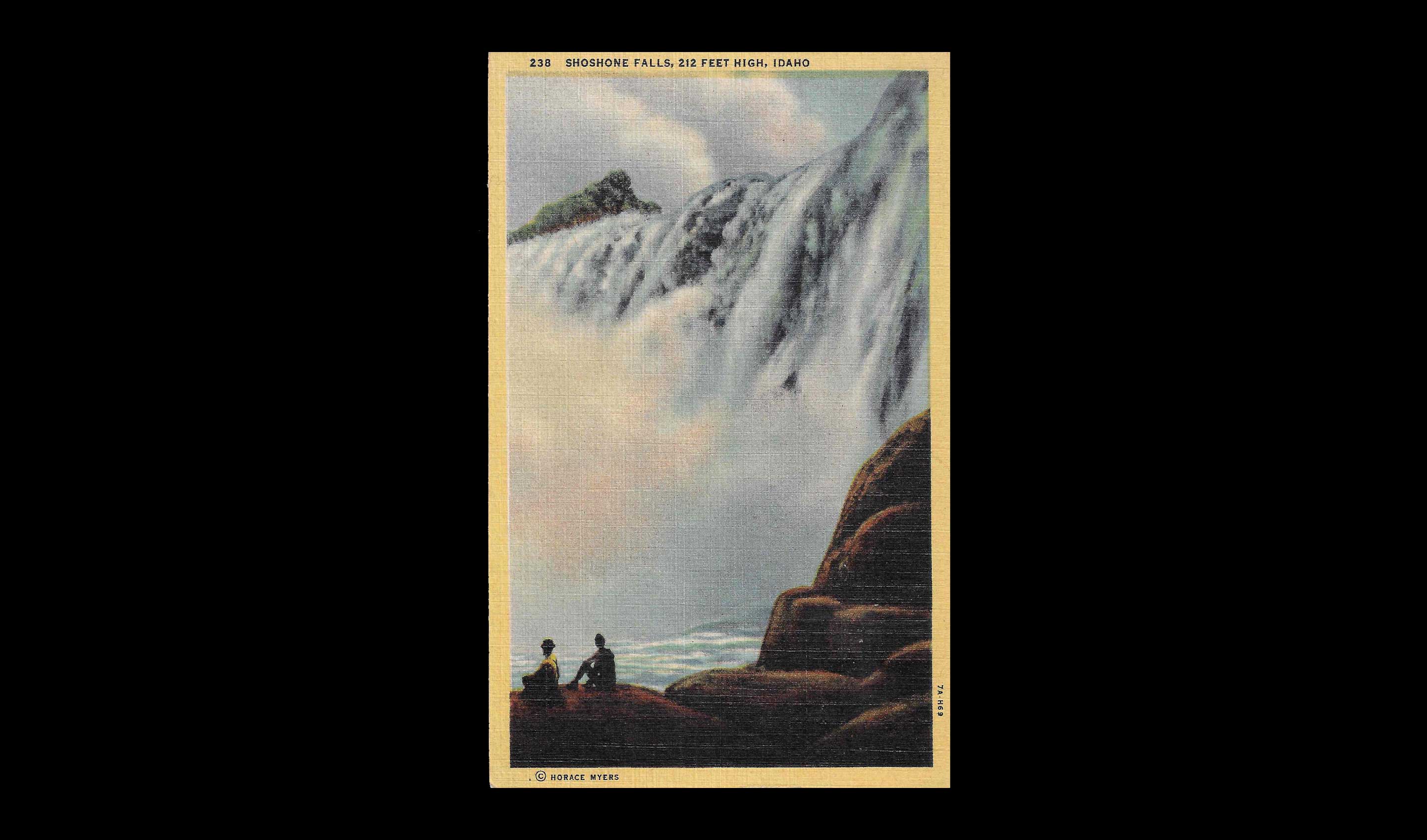 Keystone Stereoview Bridal Veil of Shoshone Falls IDAHO from the 1920’s 400 Set 